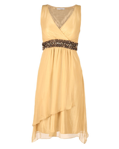 ... cocktail dress gold errol arendz flared dresses flared dresses choose