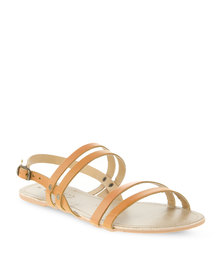 Flat Sandals | Ladies Flat Slip-On  Strap Back Sandals | Zando.co.za