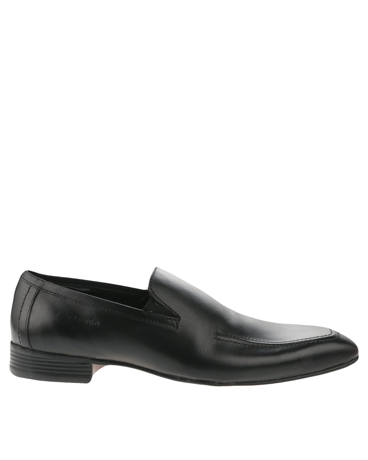 Pierre Cardin Classic Leather Slip On Shoes Black | Zando