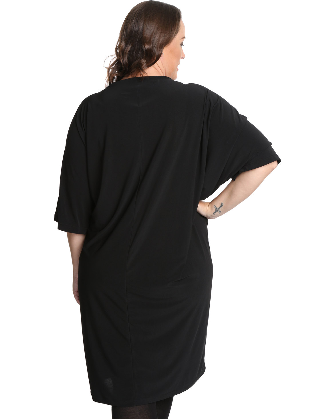 Isabel de Villiers Clothing Drape Dress Plus Size Black | Zando