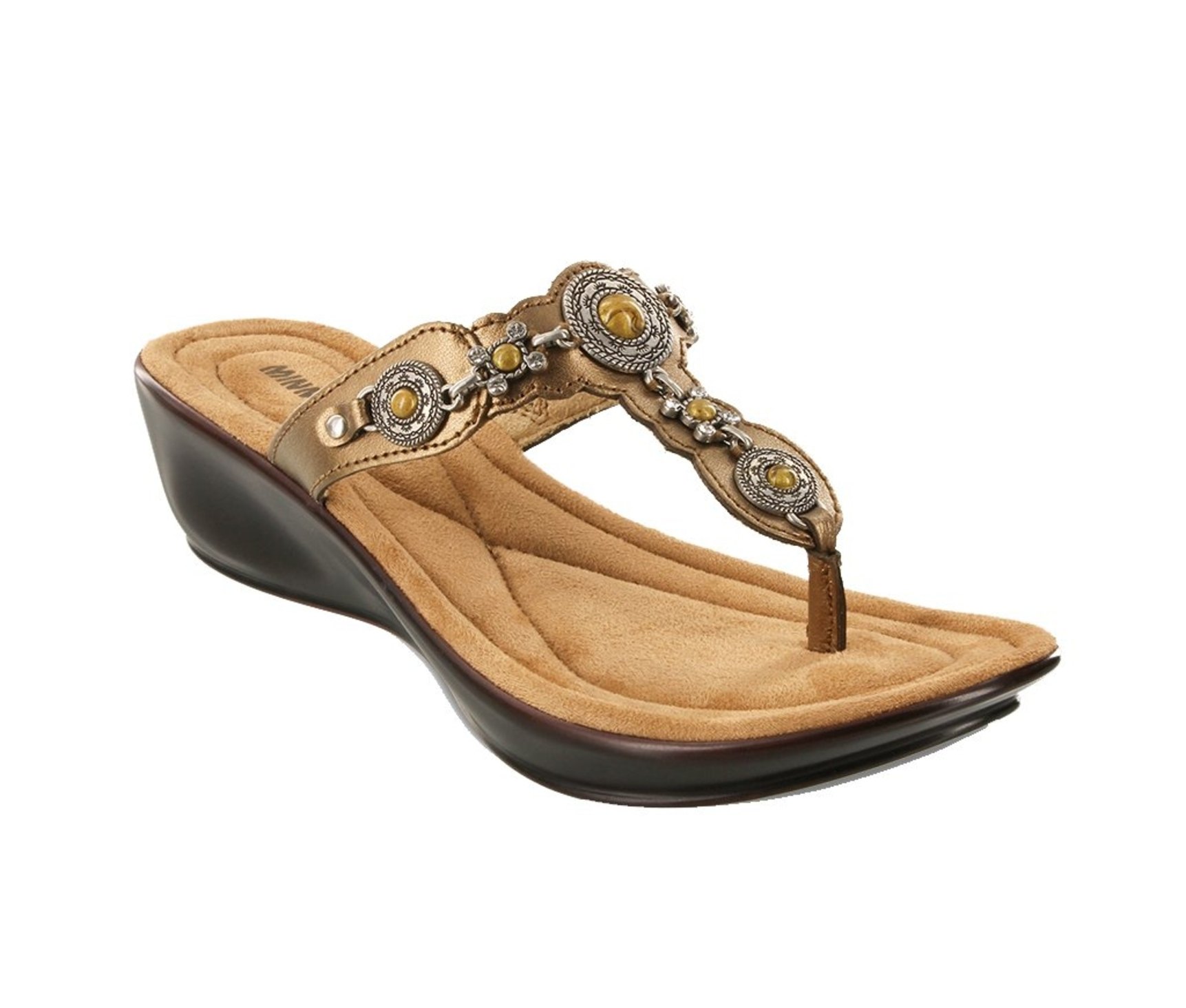 Minnetonka Boca Thong II Sandals Bronze | Zando