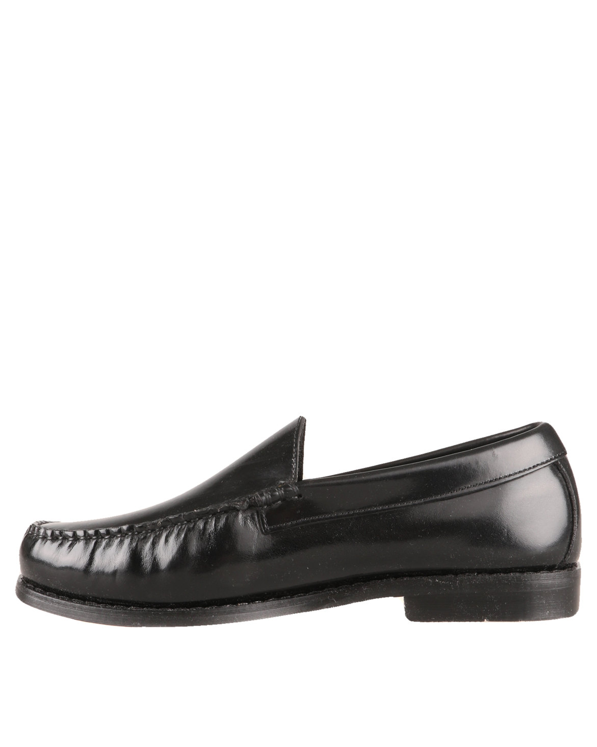 Bronx Men High Shine Plain Vamp Formal Leather Slip on Shoe Black | Zando