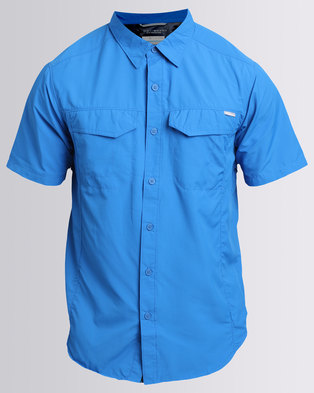 Columbia Silver Ridge Short Sleeve Shirt Super Blue | Zando