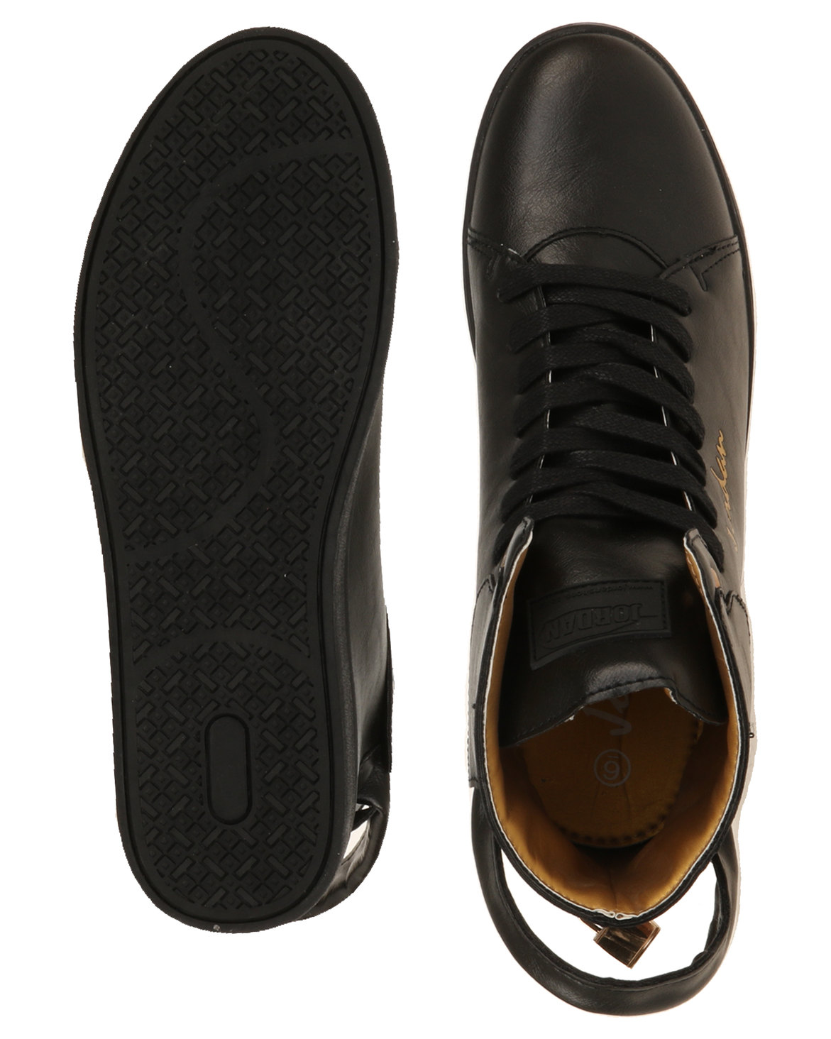 Jordan Anakin High Top Textured Sneaker Black | Zando