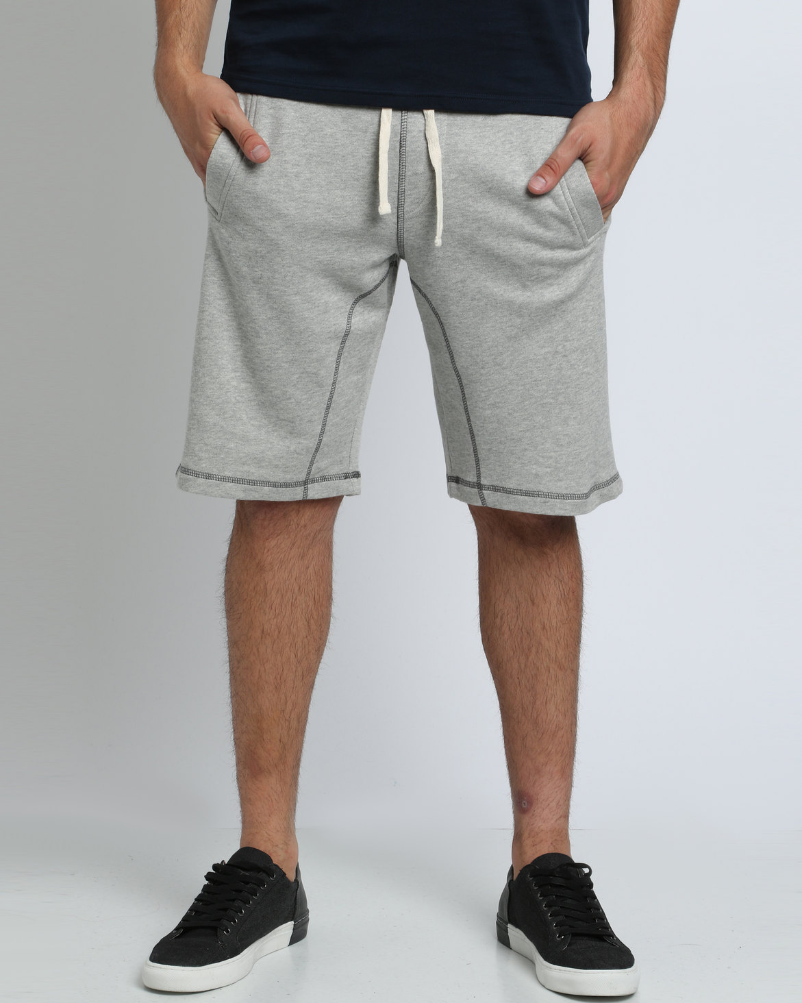 Polo Sport Mens Fleece Shorts Light Grey | Zando