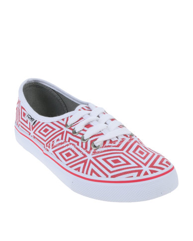 Tomy Takkies Ladies Geo Red and White | Zando