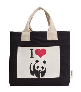 WWF Panda Shopper Bag Black | Zando