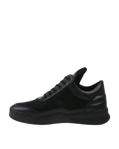 Paul of London Mesh Casual Lace Up High Top Sneakers Black | Zando