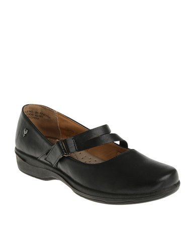 DR Hart Stacy Flat Slip On Casual Shoes Black | Zando