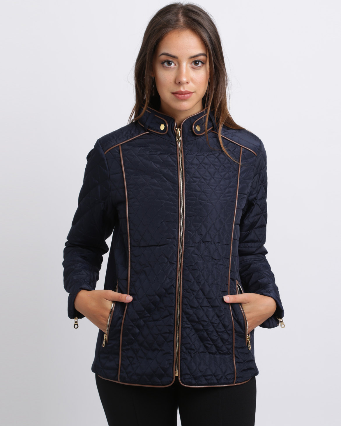 Queenspark Cath.Nic Quilted Puffer Woven Jacket Navy | Zando