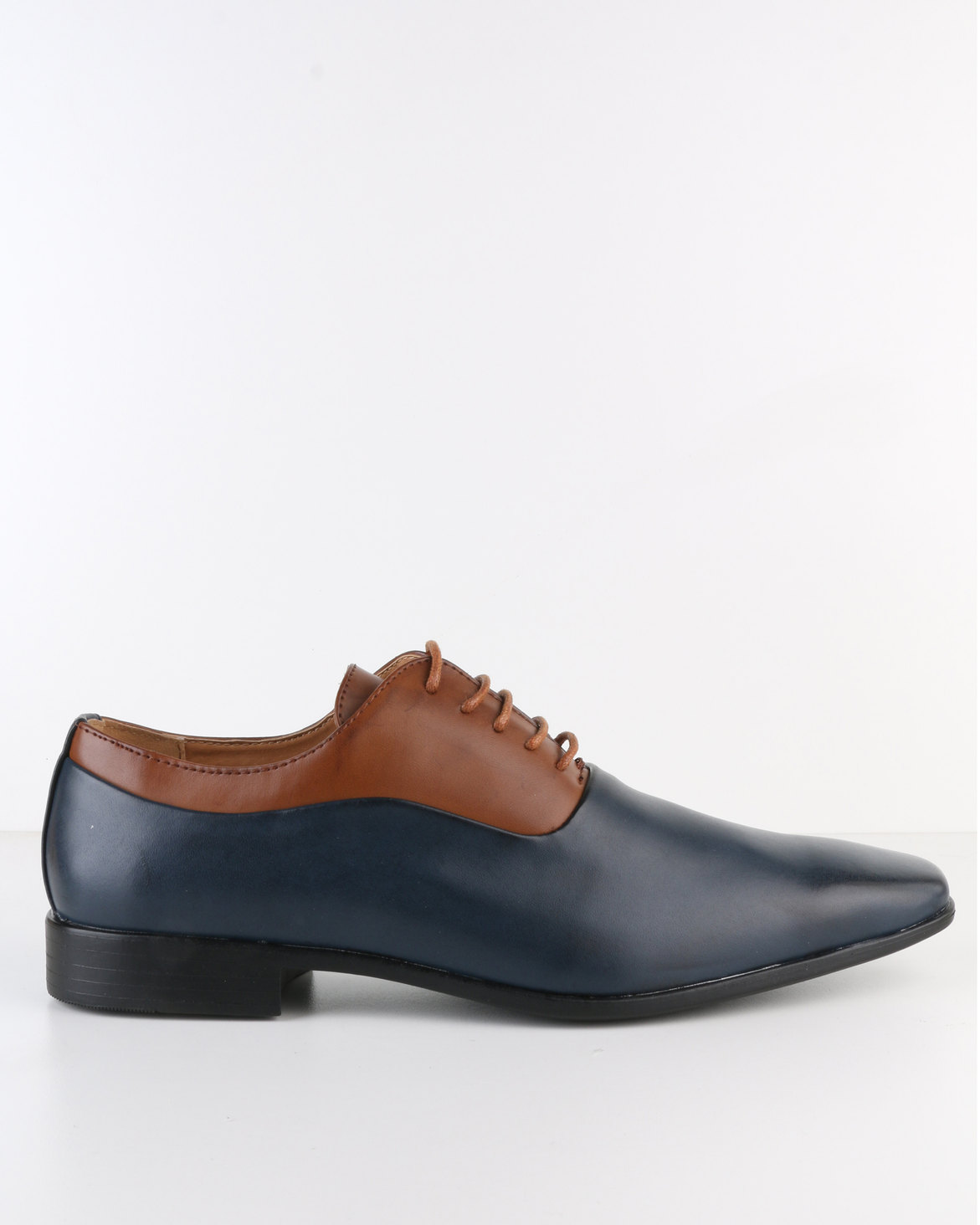 Paul of London Formal Lace Up Shoe Navy/Tan | Zando
