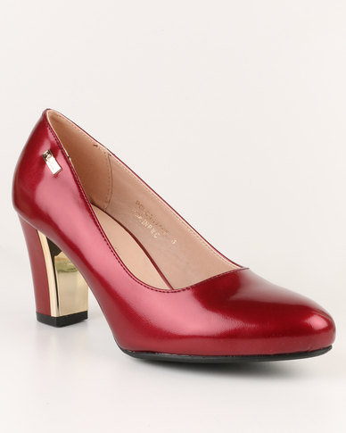 Pierre Cardin Ladies Court Heels Red | Zando