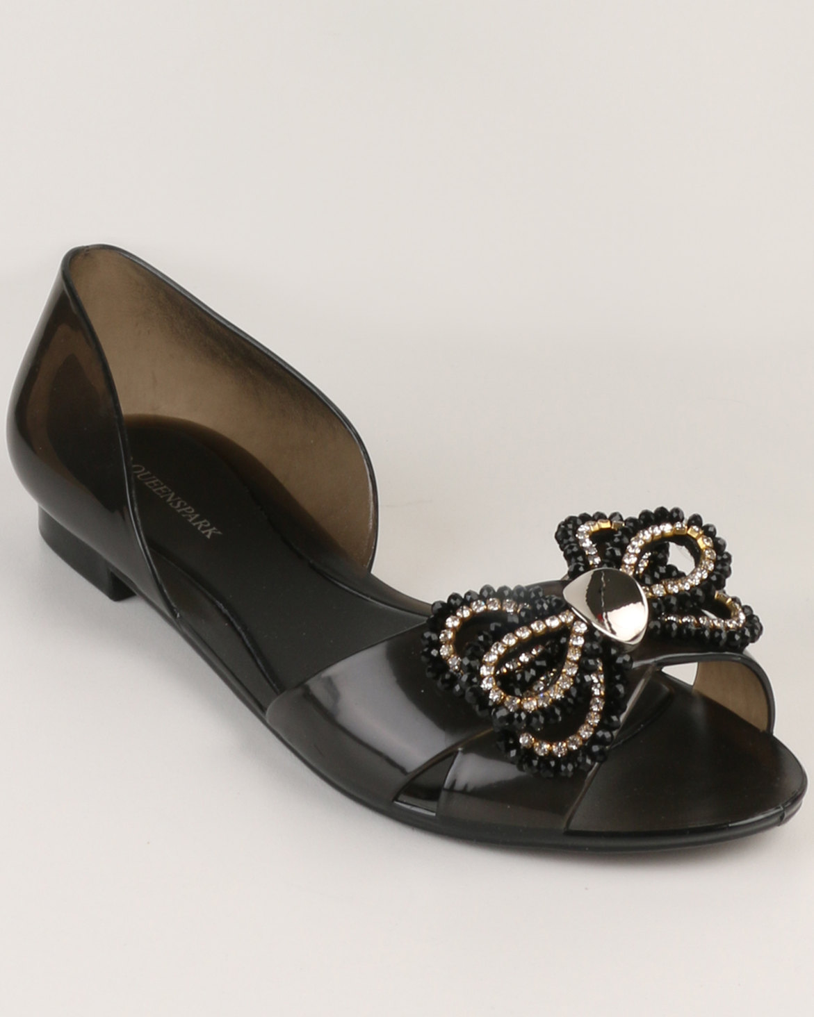 Queenspark Dainty Parisienne Bow Shoe Black | Zando