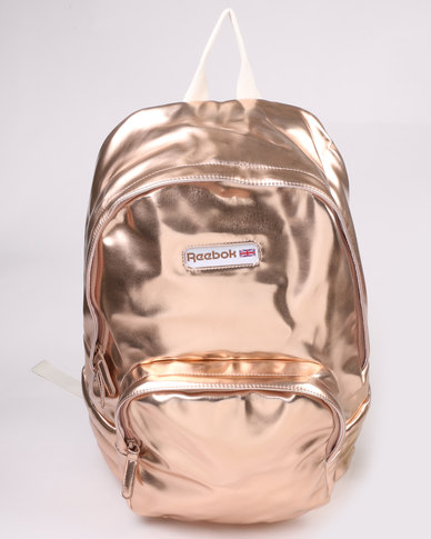 reebok backpack gold