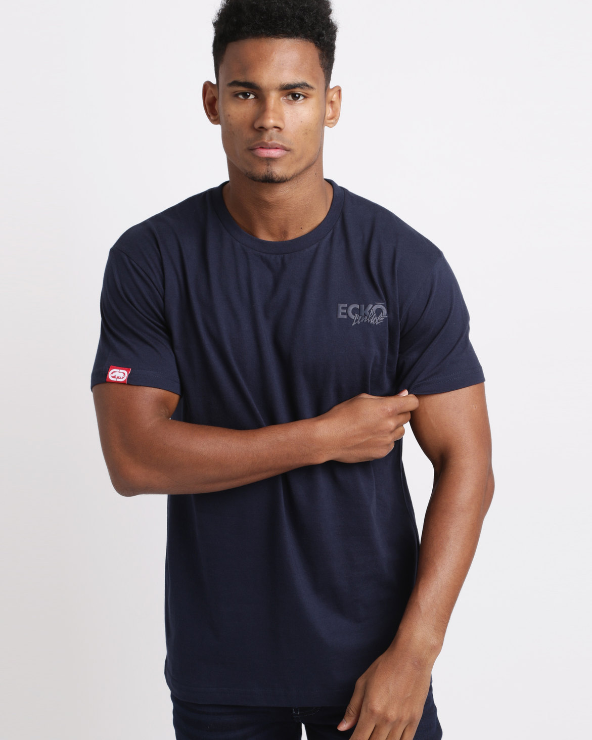 ECKÓ Unltd Basic Short Sleeve Tee Navy | Zando