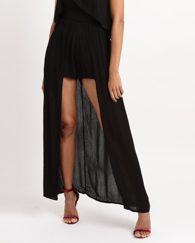 Legit Maxi Skirt & Short Combo Black | Zando