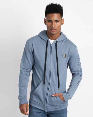 Rip Curl Dawn Patrol Zip Through Hoodie Blue | Zando