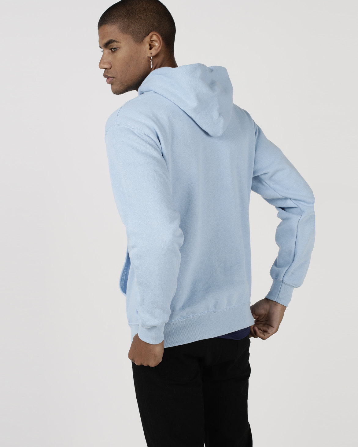 Fruit of the Loom Hooded Sweatshirt New Sky Blue | Zando