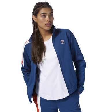 reebok jacket womens blue