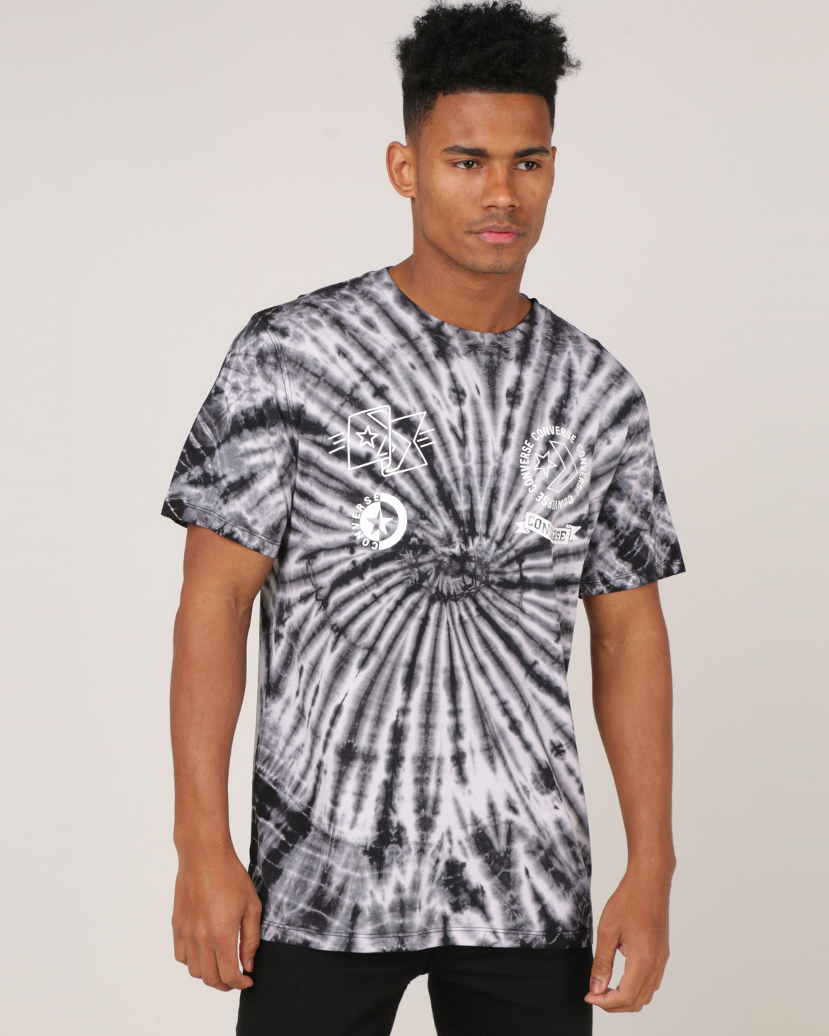 Converse Tie Dye Multi Graphic Tee White Multi | Zando