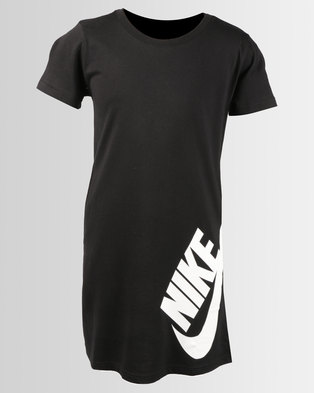 nike t shirt dress black