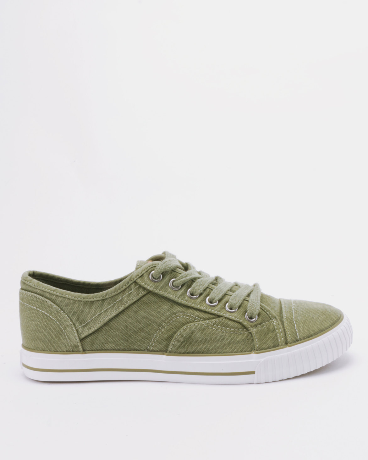 Tomy Takkies Mens Washed Denim Lace Up Sneakers Khaki | Zando