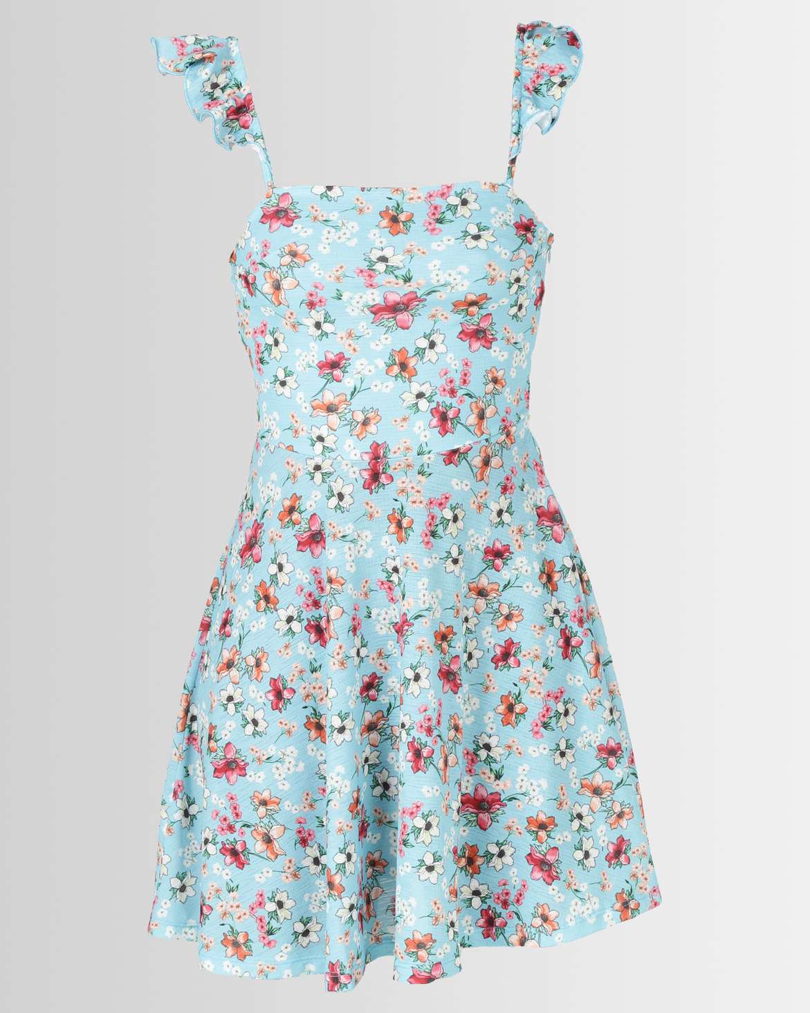 Sissy Boy Frill Floral Detail Day Dress Blue | Zando