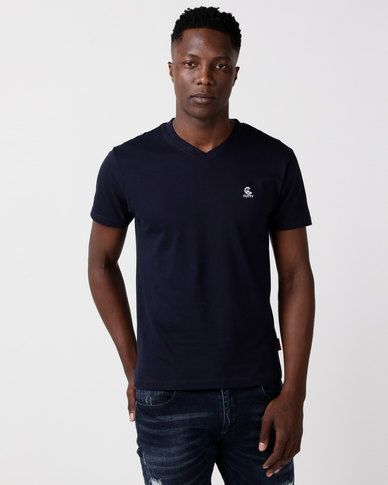 Cutty CCable Mens T-Shirt Navy | Zando