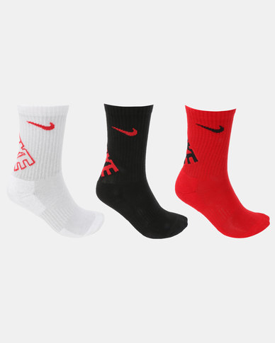 Nike Hbr Dri-Fit Crew Socks University Red | Zando