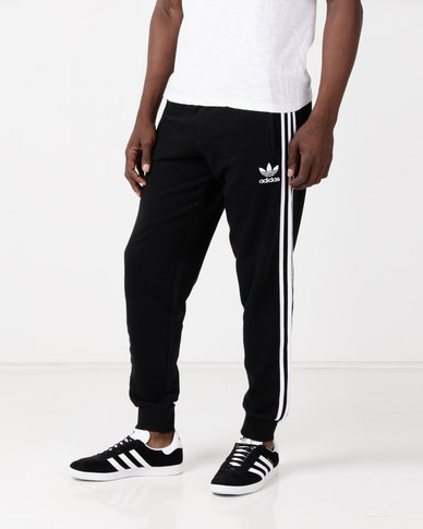 adidas pants 3 stripes black