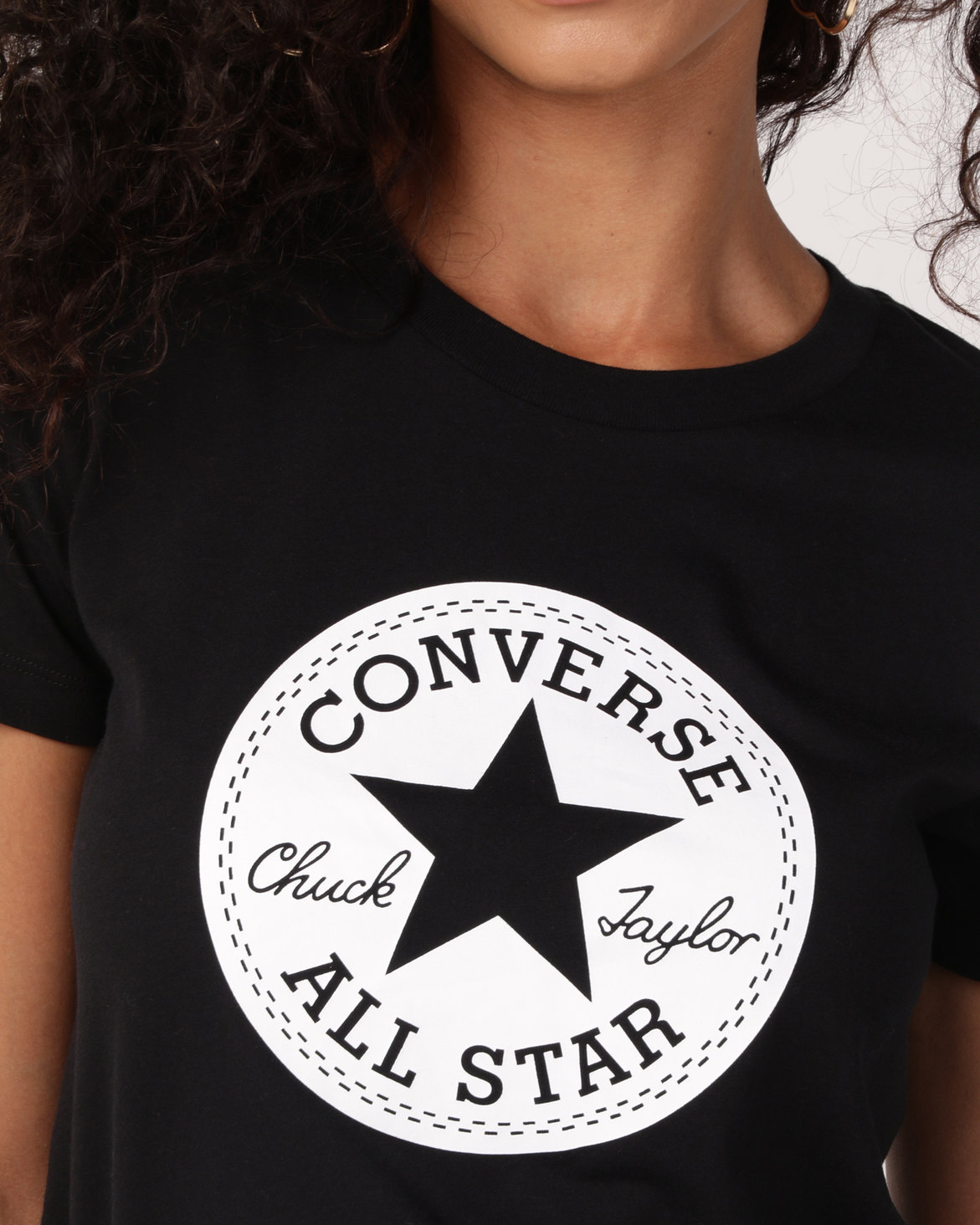 Converse Chuck Patch Crew Tee Black | Zando