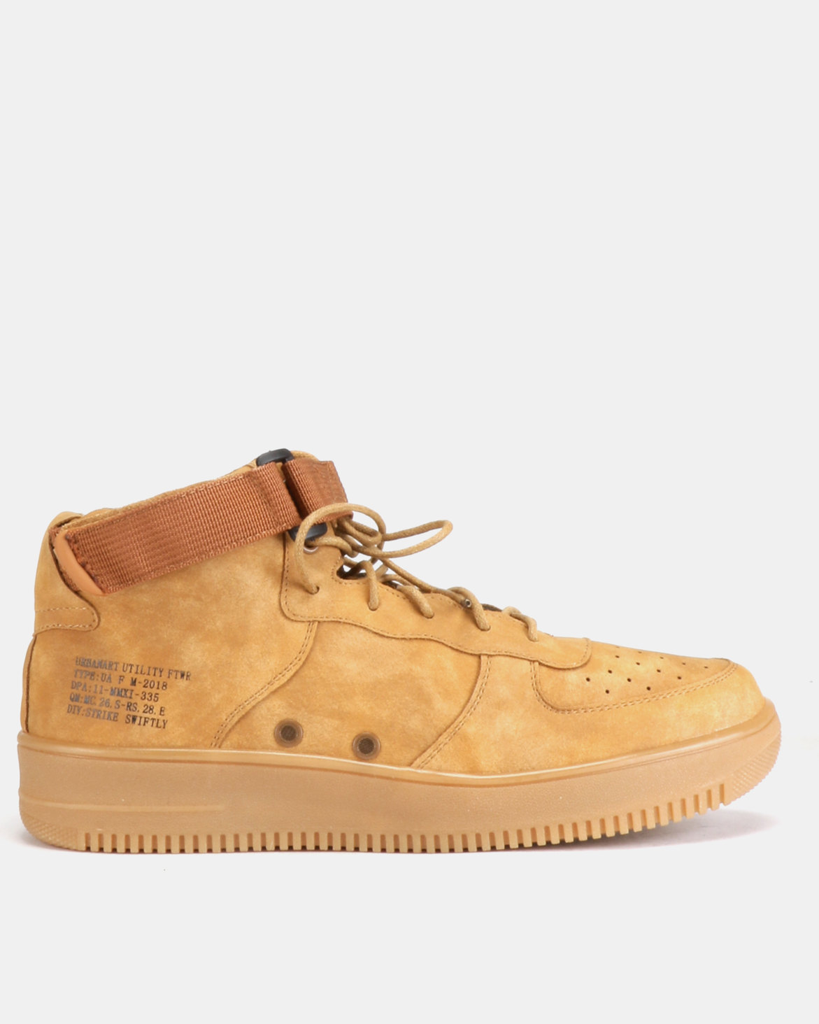 Urbanart Force 3 Nub Hi-Top Sneakers Tan | Zando