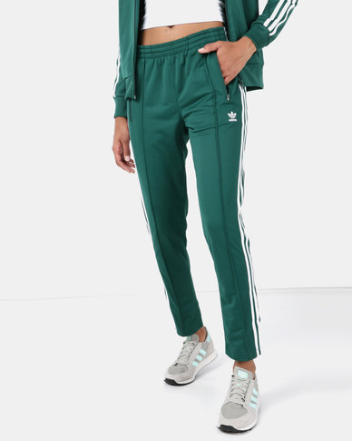 adidas sst track pants womens green