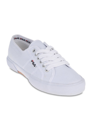 fila white canvas shoes