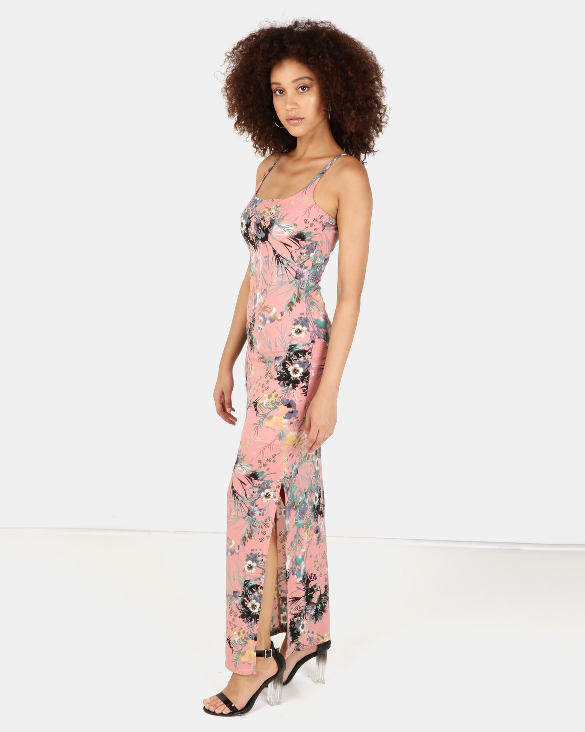 Sissy Boy Printed Maxi Dress Pink | Zando