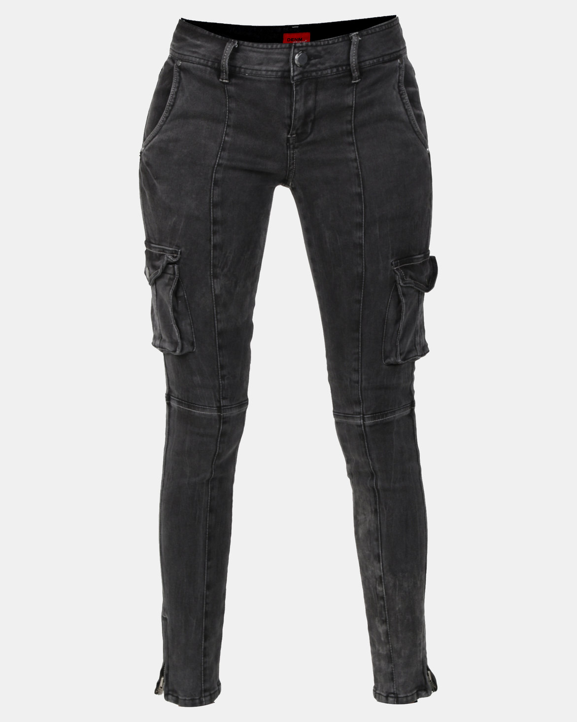 Vero Moda Cargo Slim Jeans Grey Denim | Zando
