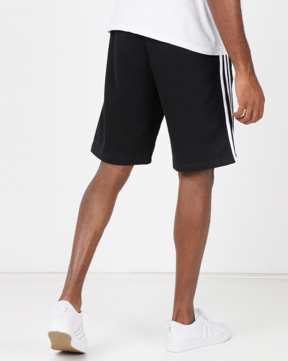 adidas Originals Mens 3 Stripe Shorts Black | Zando
