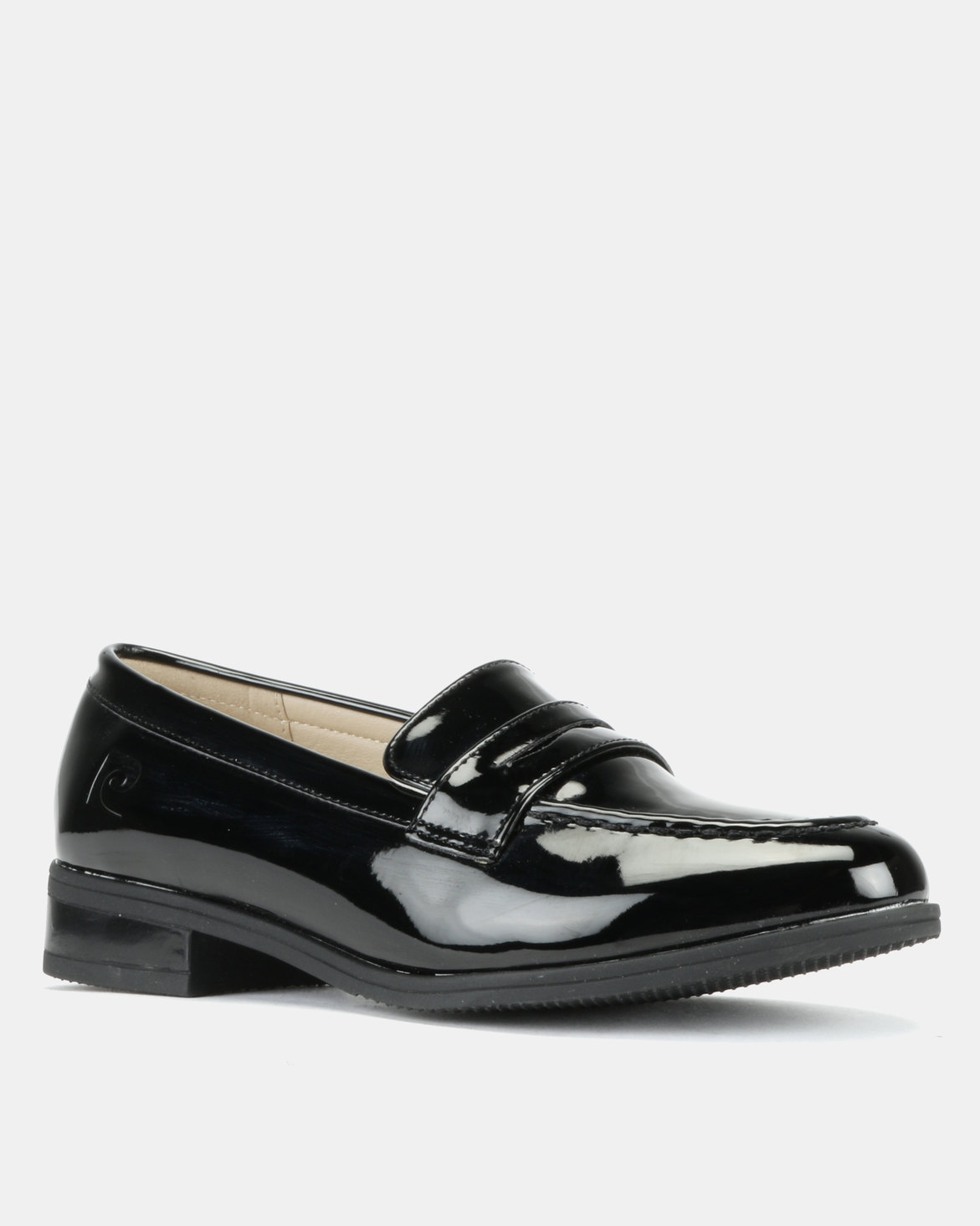 Pierre Cardin Patent Loafer Shoes Black | Zando