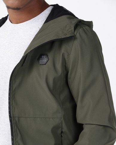 Crosshatch Fabians Hooded Jacket Forest Night Green | Zando