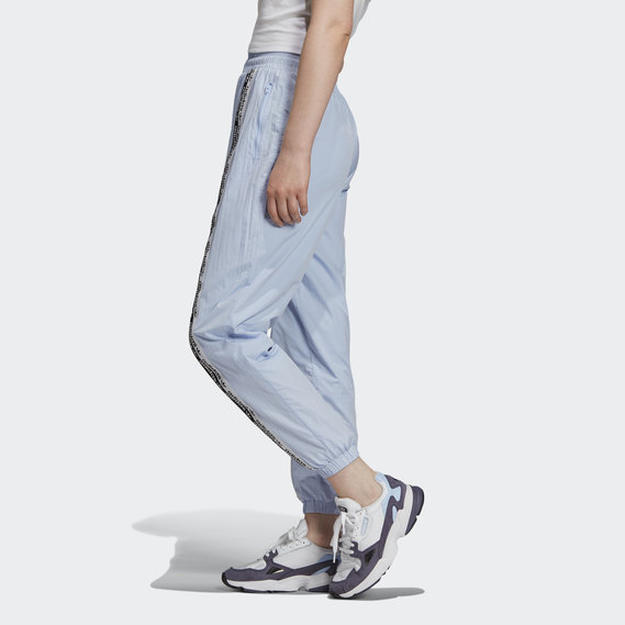 adidas high waisted joggers periwinkle