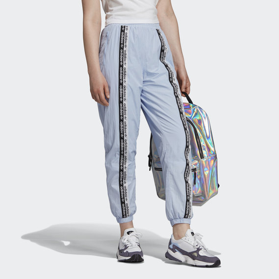 adidas high waisted joggers periwinkle