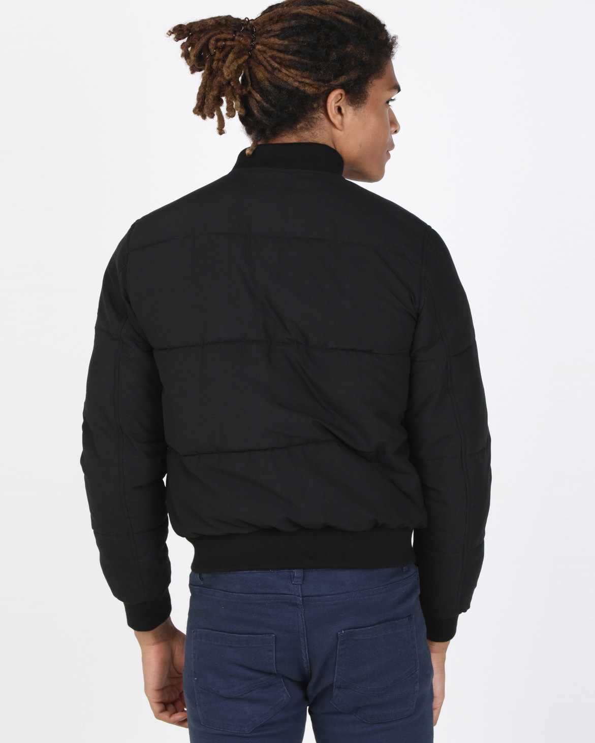 New Look Puffer Bomber Jacket Black | Zando