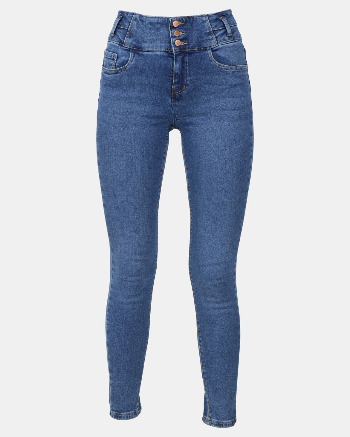 New Look Mid Blue High Waist Skinny Yazmin Jeans | Zando