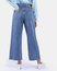 Ribcage Pleated Cropped Jeans