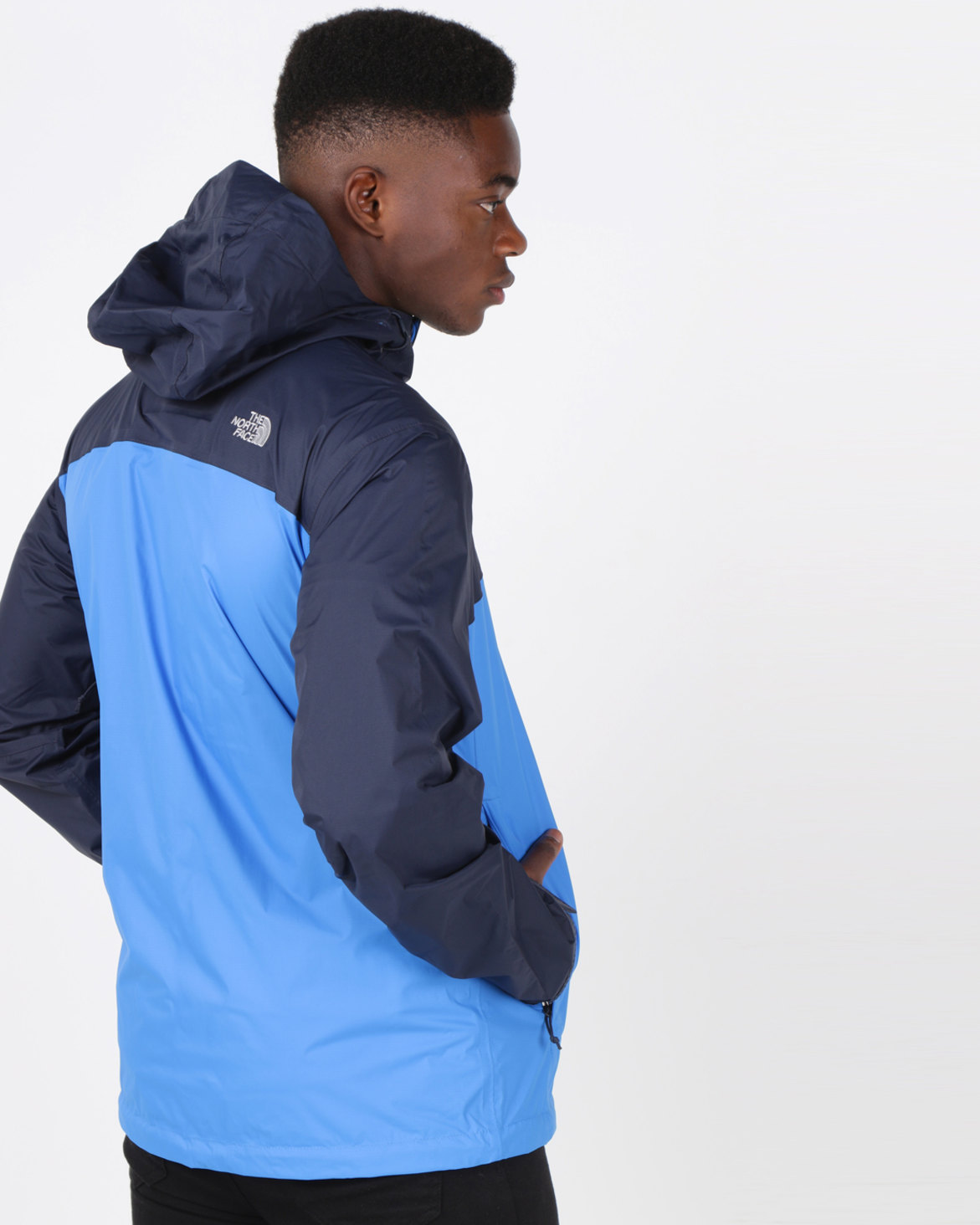 the north face navy blue jacket