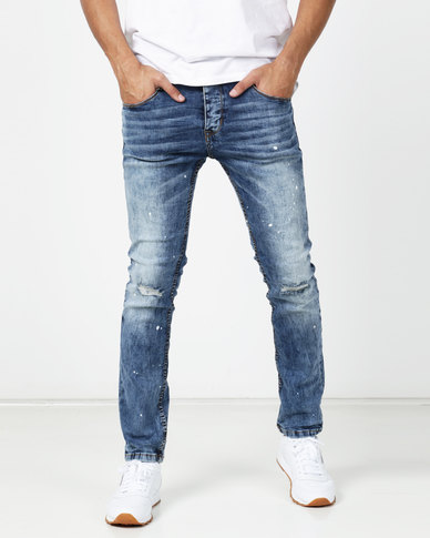 KSTR Gio Slim Fit Denim Jeans Light Indigo | Zando