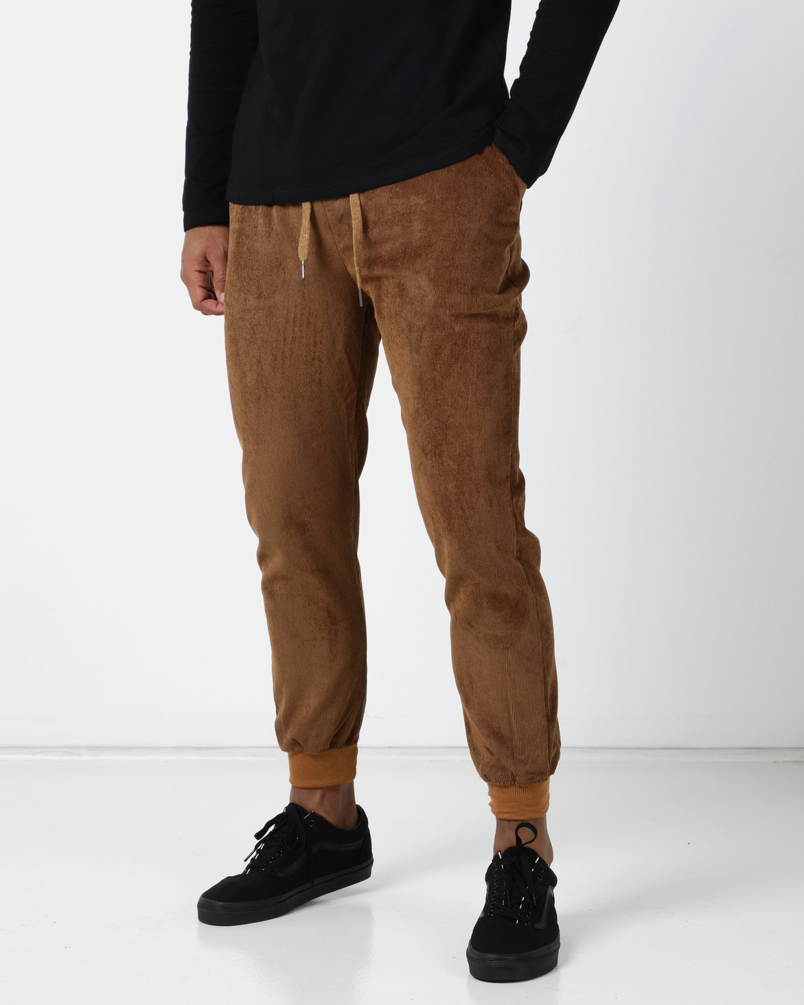 Utopia Corduroy Joggers Tan | Zando