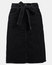 A-line Midi Tie Skirt Black