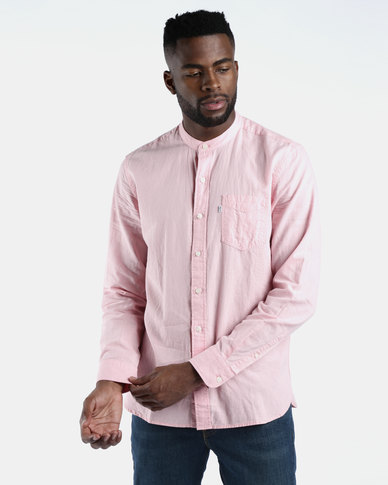 Mandarin One Pocket Shirt Pink | Levi