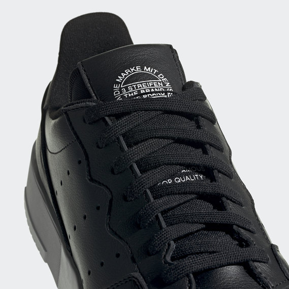 adidas originals supercourt sneakers in black